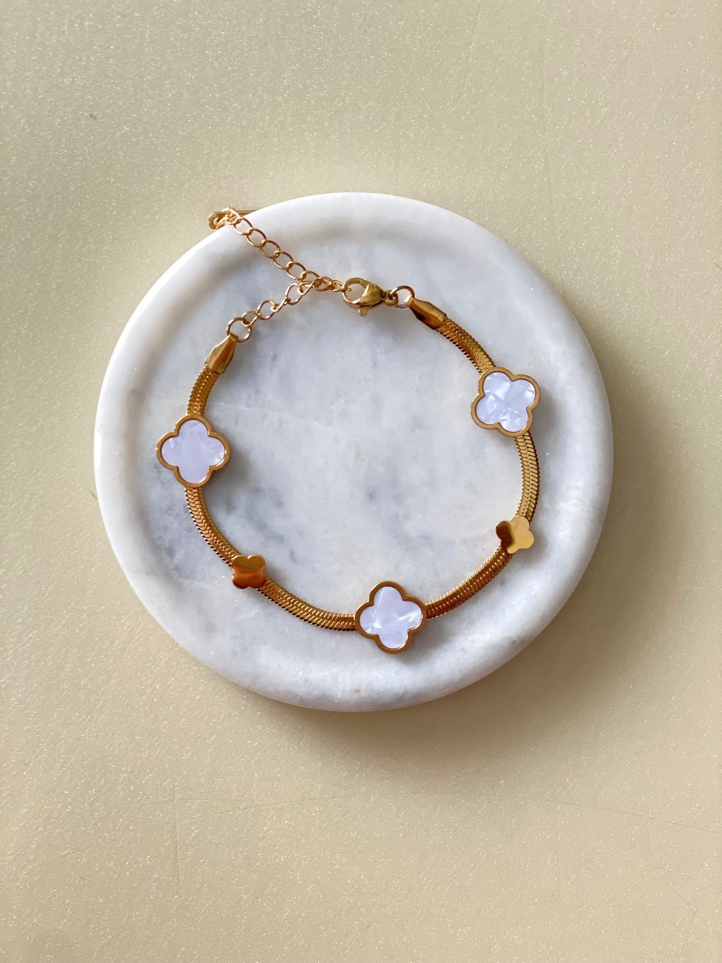 White Clover Bracelet